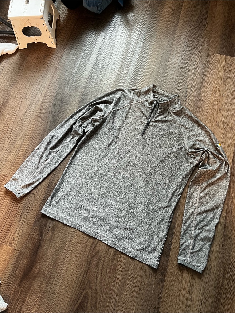 Soybu Men's Heather Gray Long-Sleeve Quarter-Zip Performance Top